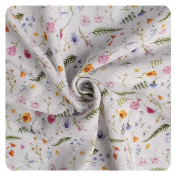 Organic cotton swaddle xkko organic 120x120 summer meadow fe1 2
